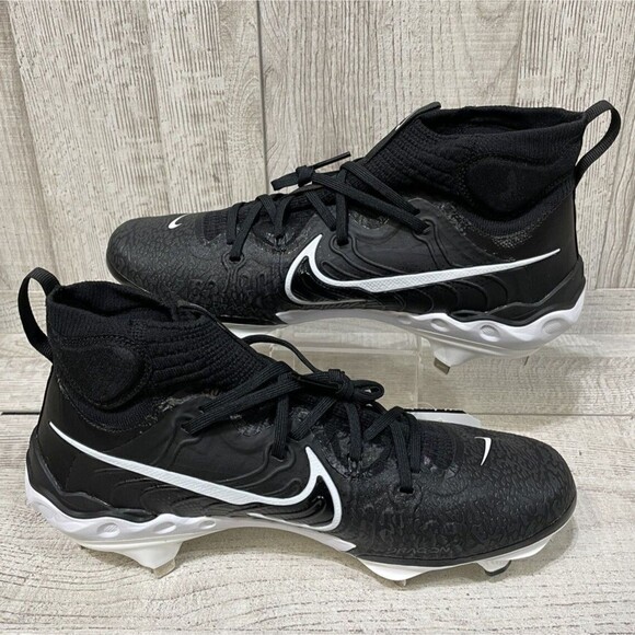 Nike Alpha Huarache NXT Men sz 7 Black White Baseball Cleats DJ6517-001 main image 9